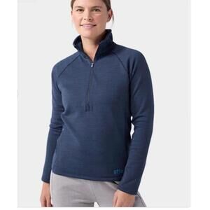 Stio Women’s XS Glide Power Stretch Half Zip Polar Tech Mountain Shadow Heather